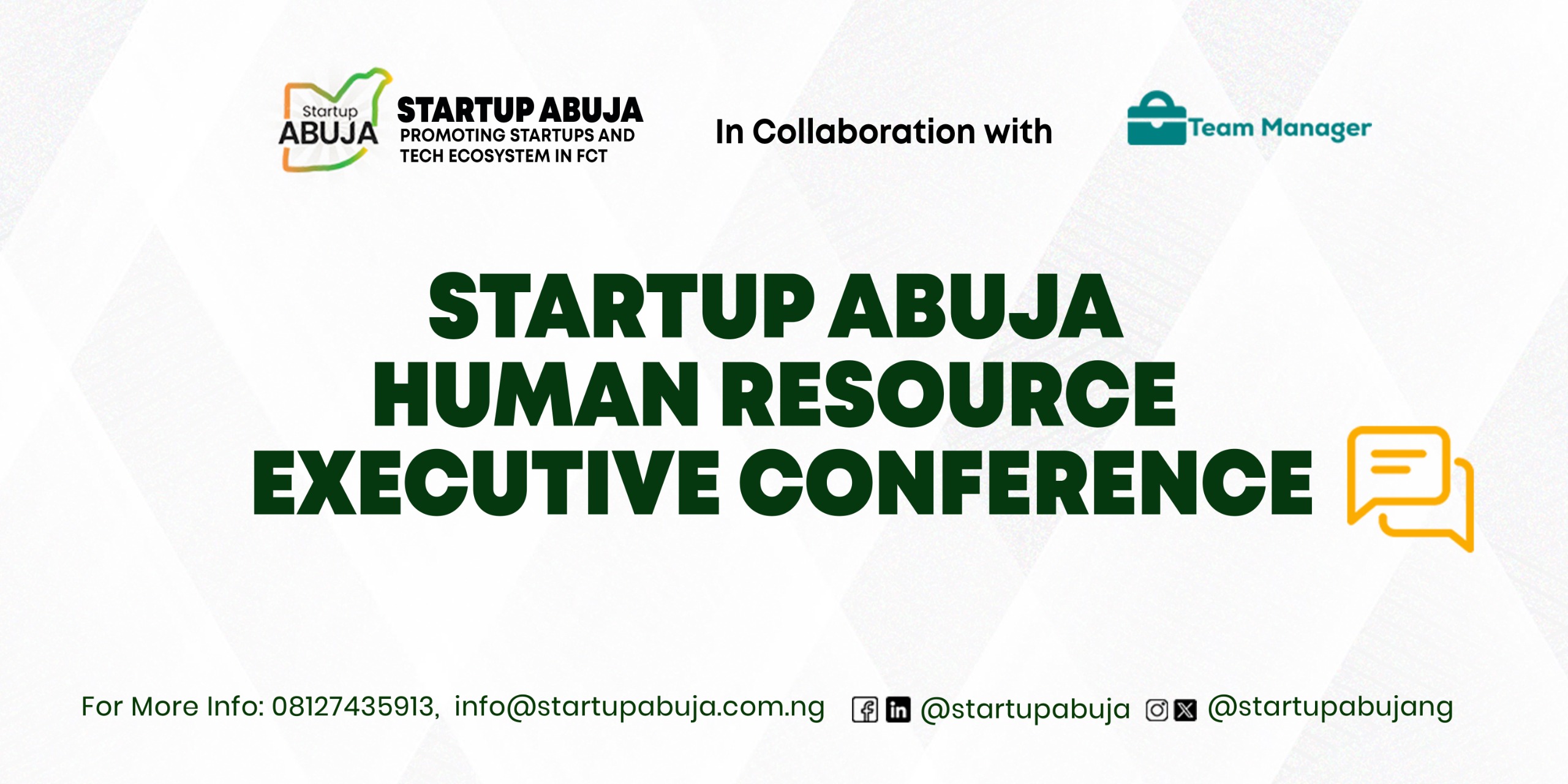 Startup Abuja Human Resource Executive Conference