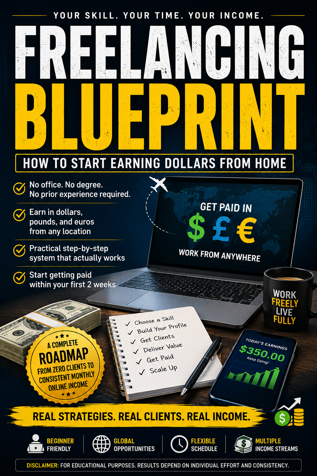 FREELANCING BLUEPRINT-  HOW TO START EARNING DOLLARS FROM HOME